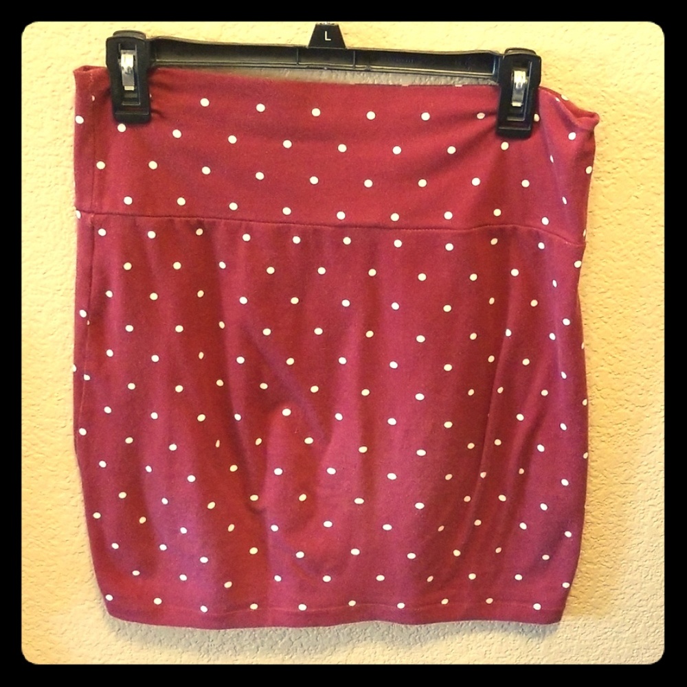 Red skirt